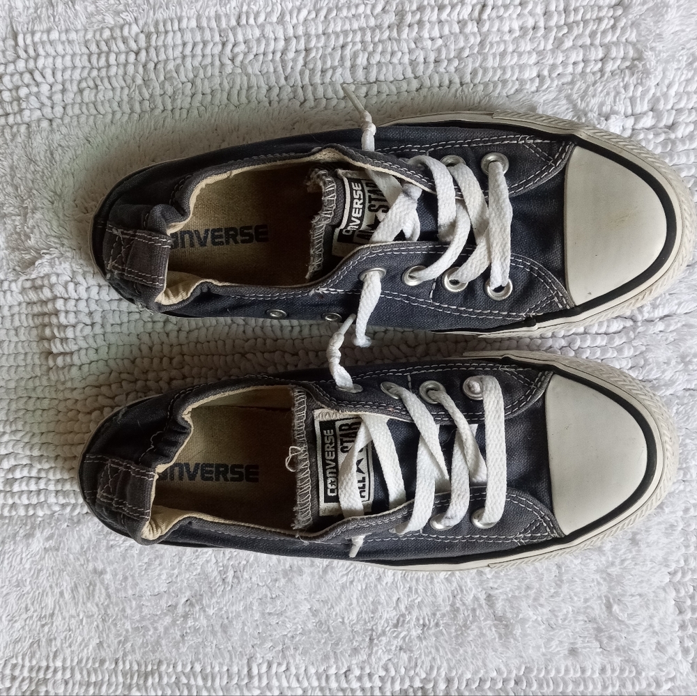 Converse slip on sneakers women's size 7 dark/navy blue